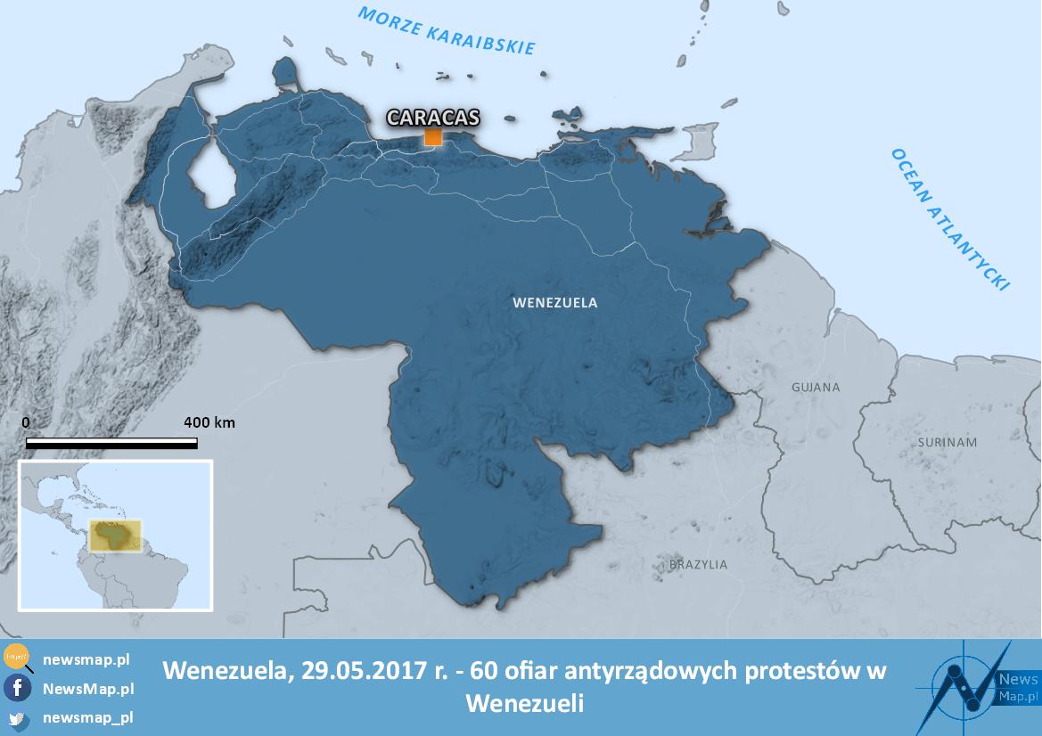 wenezuela - 60 ofiar protestów