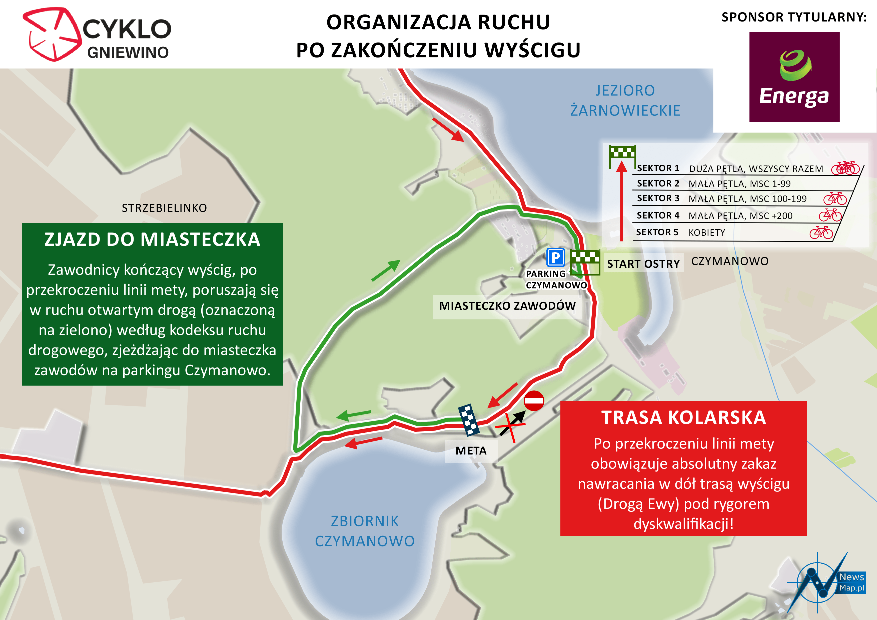 Cyklo Gniewino 2019 - organizacja ruchu