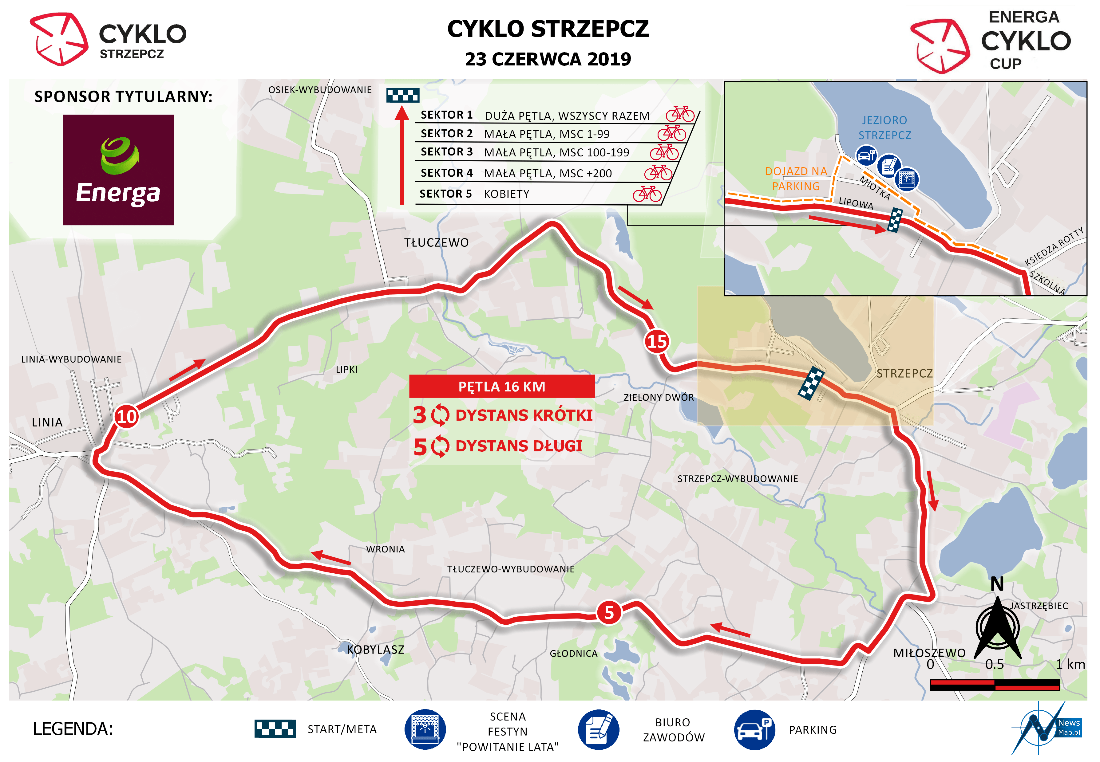Cyklo Strzepcz 2019 - mapa statyczna
