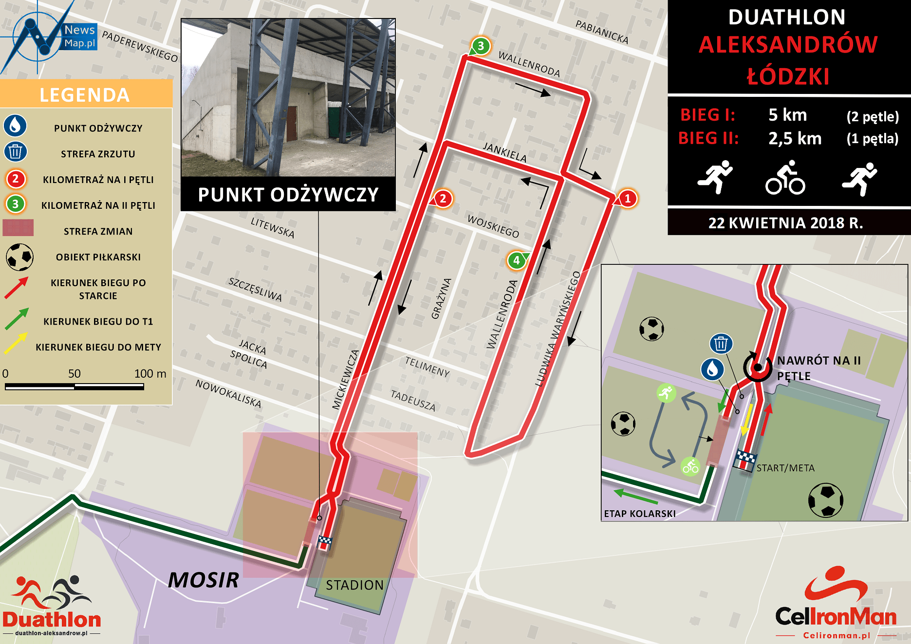 Duathlon Aleksandrów - bieg online