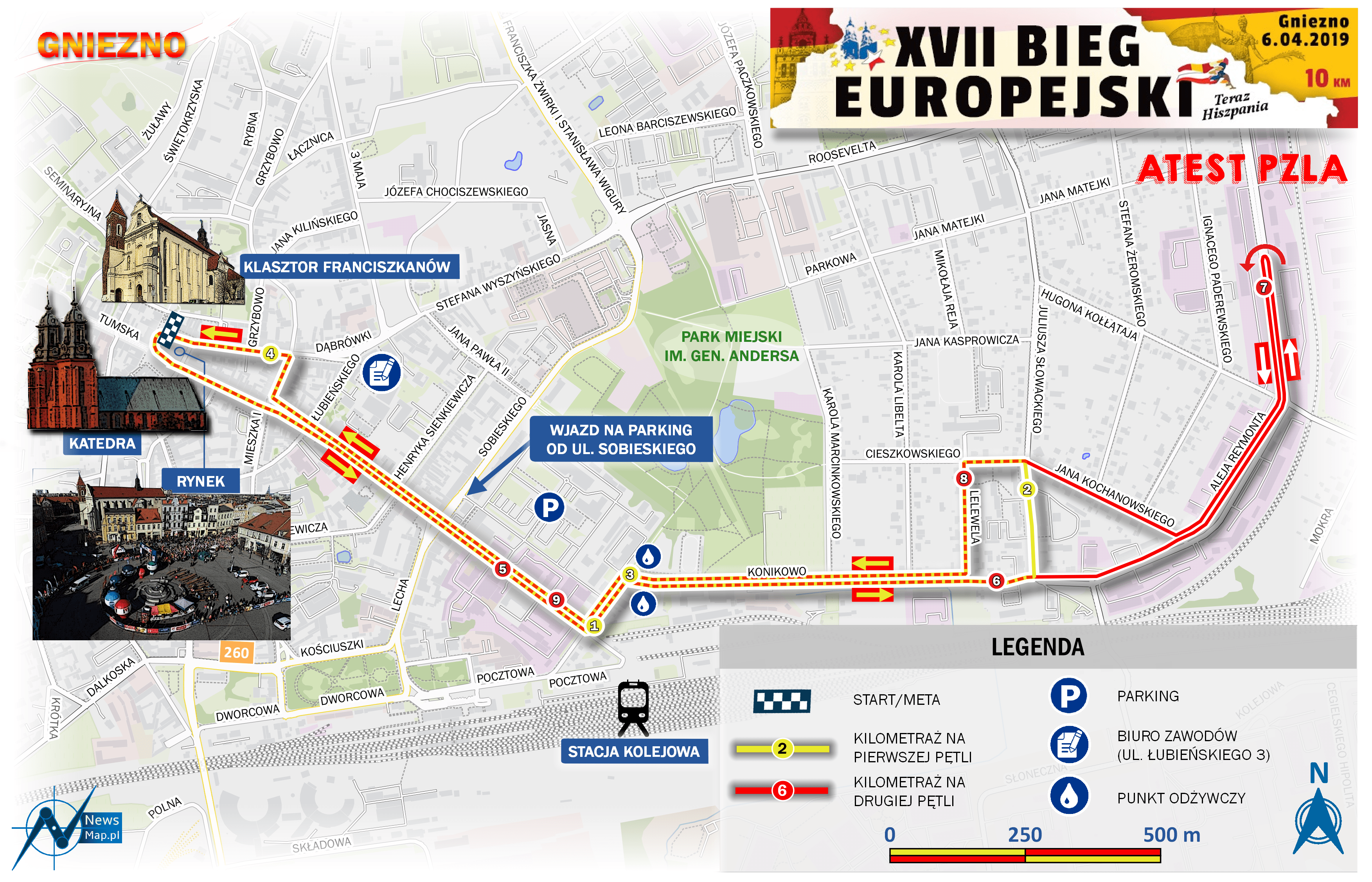 Mapa statyczna Bieg Europejski 2019 (on-line)