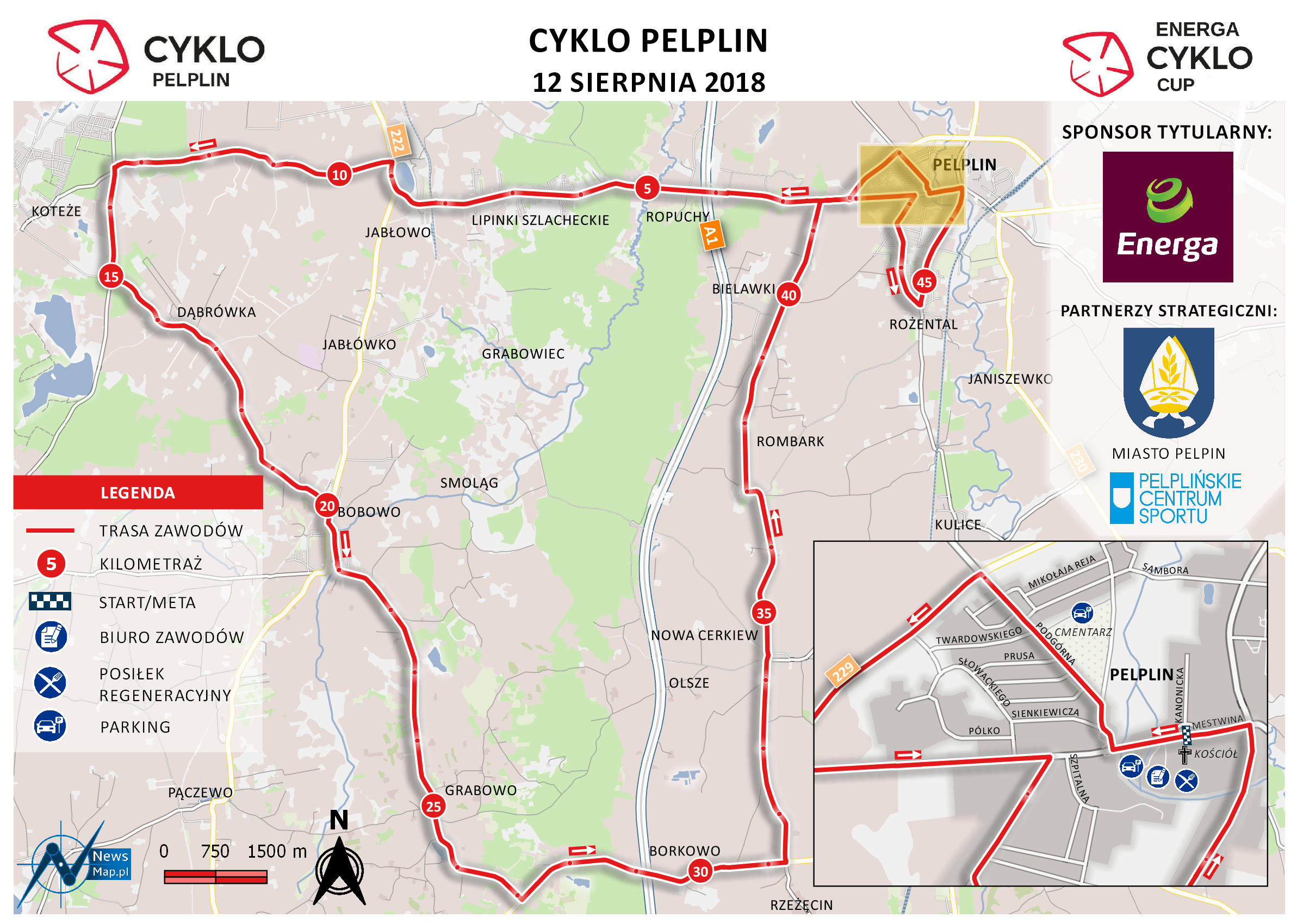 Mapa statyczna Cyklo Pelplin (on-line)