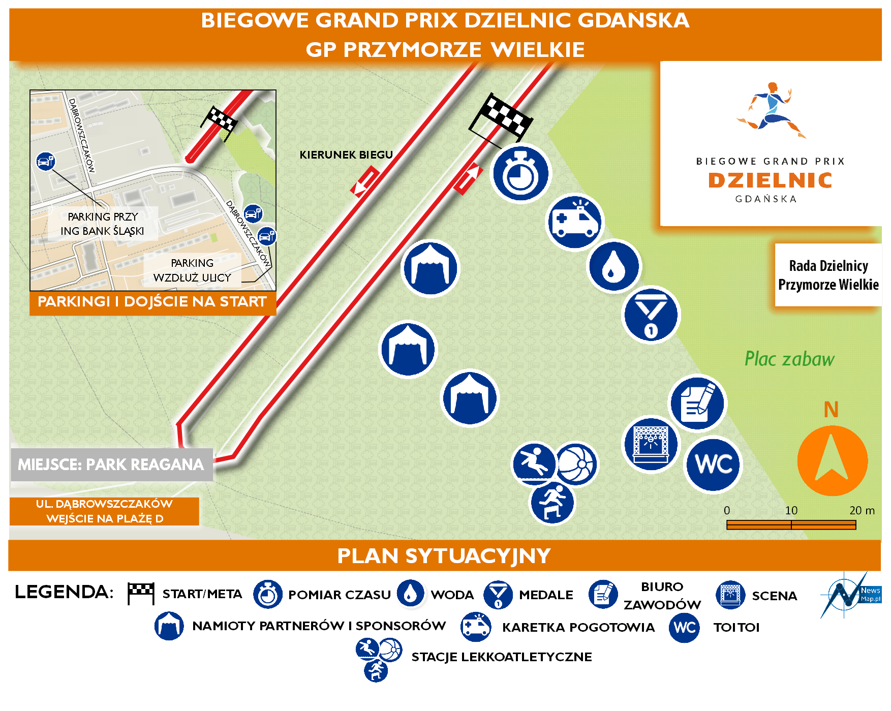 Mapa statyczna GP Przymorze Wielkie - plan sytuacyjny (on-line)
