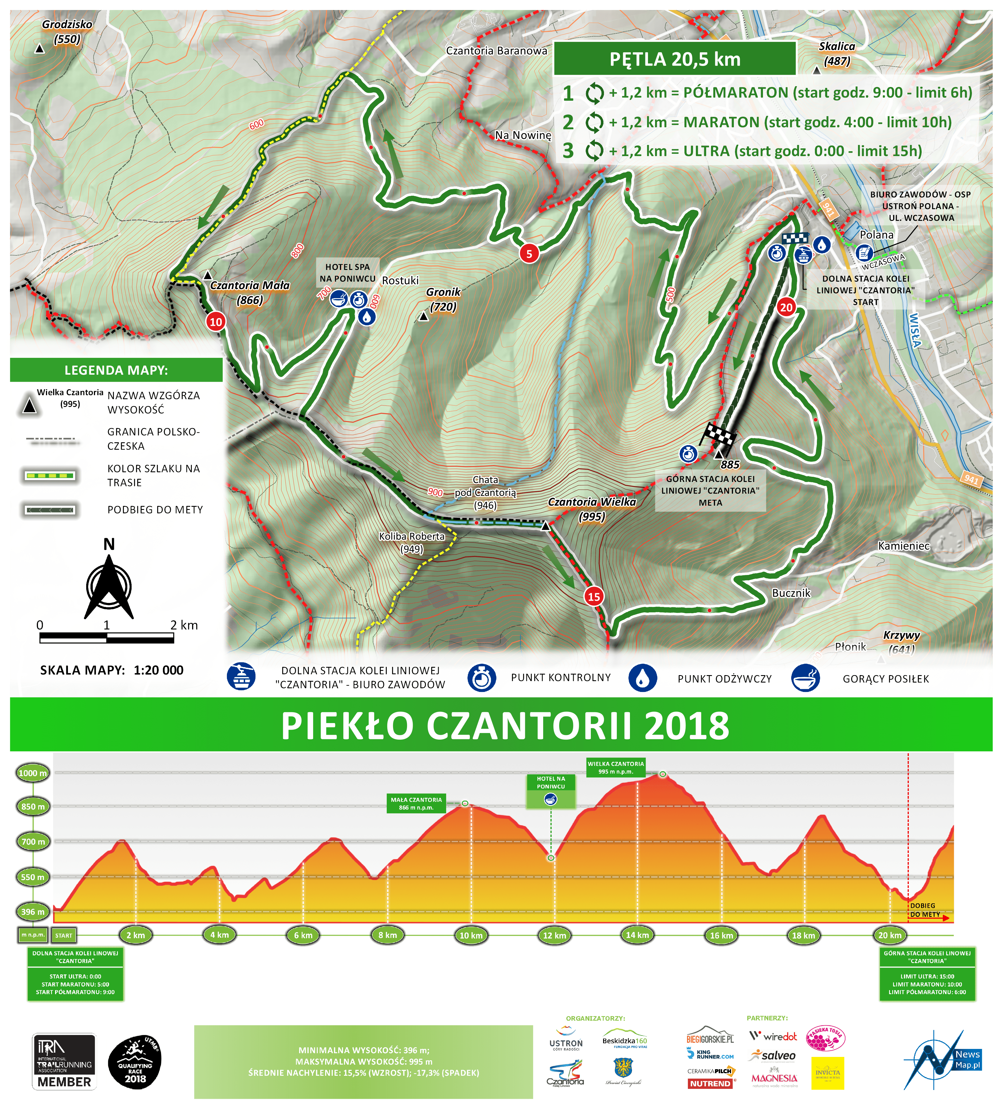 Piekło Czantorii 2018 - mapa statyczna