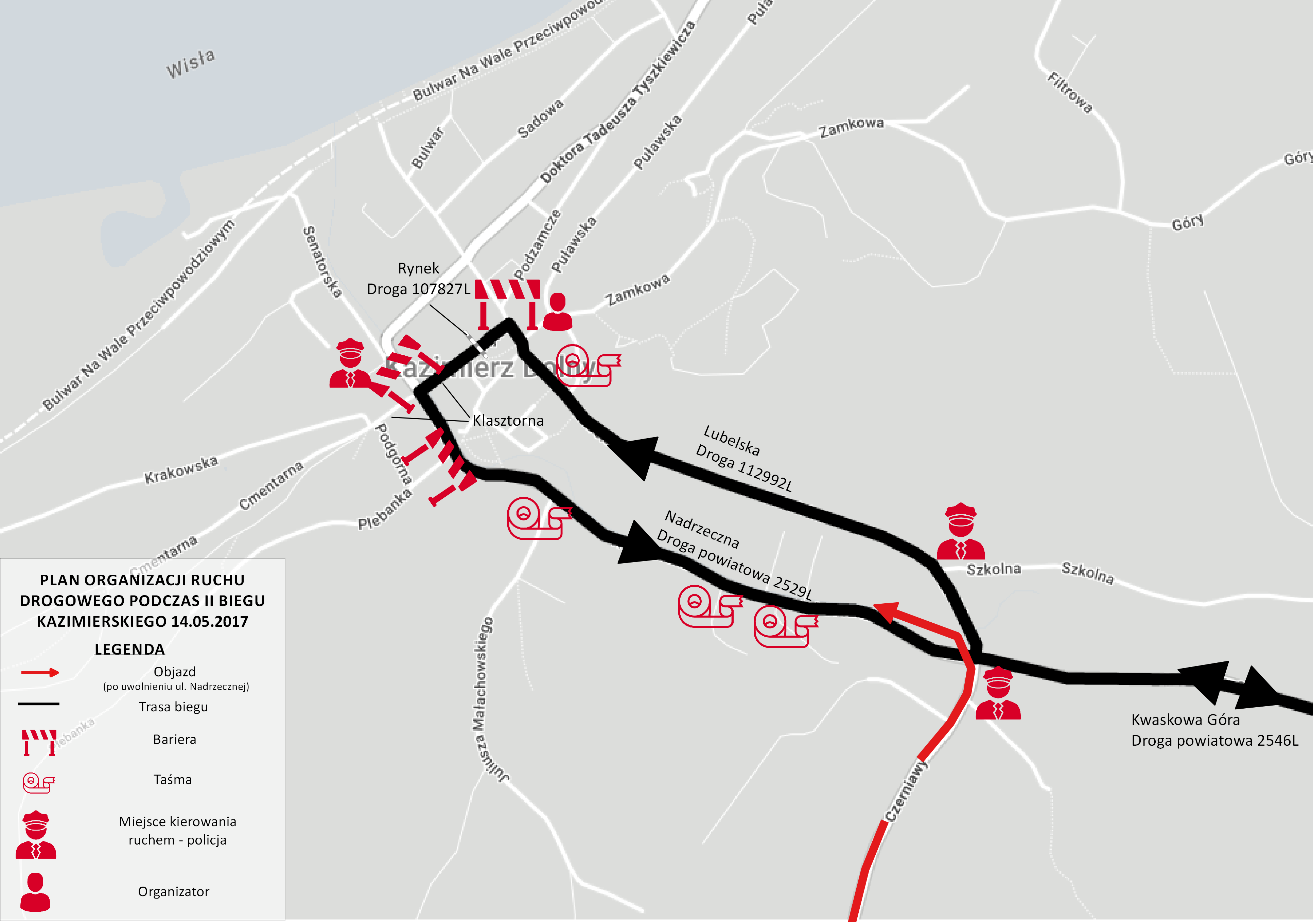 Plan organizacji ruchu - Kazimierz miasto