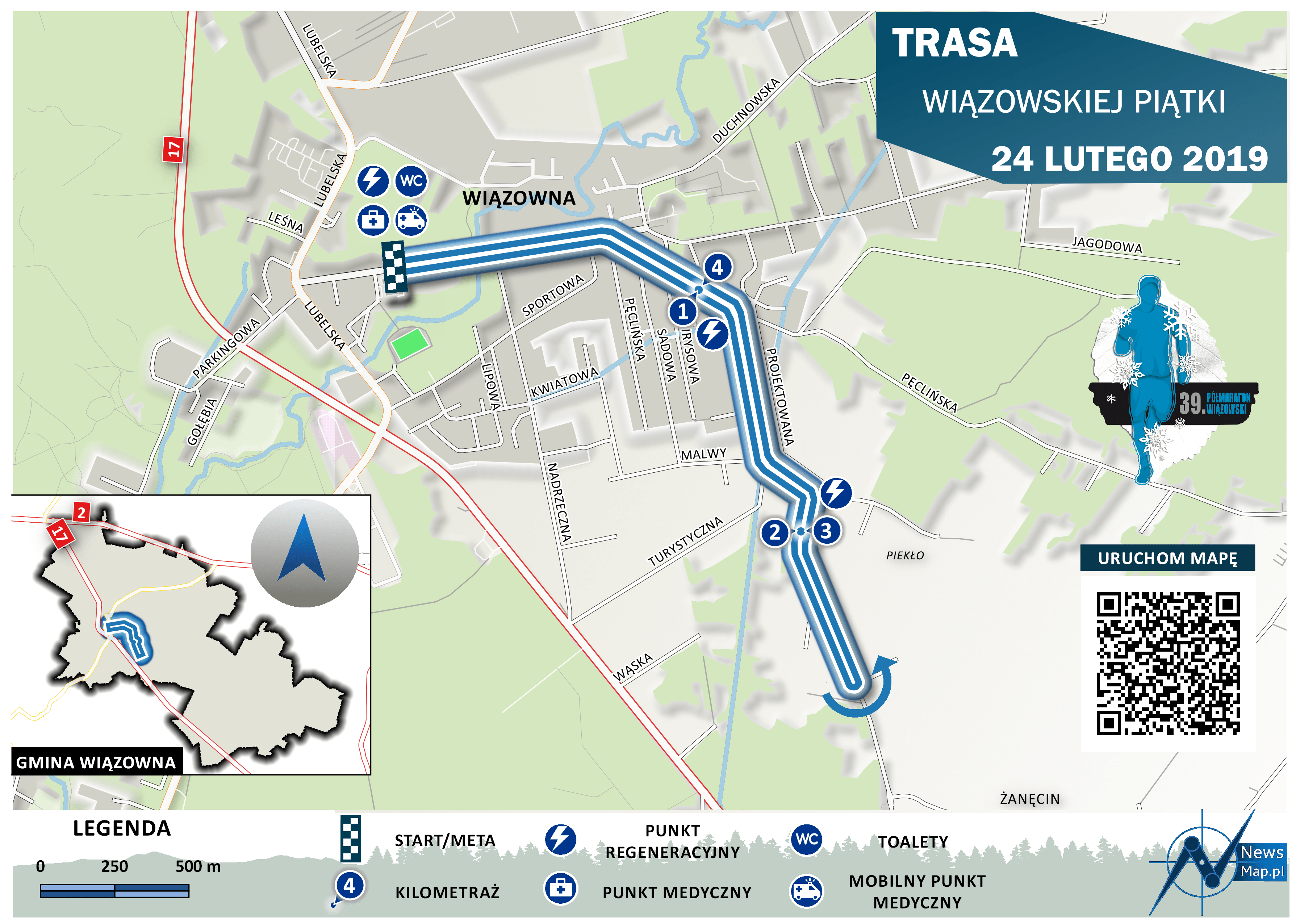 Trasa Wiązowskiej Piątki 2019 (on-line)