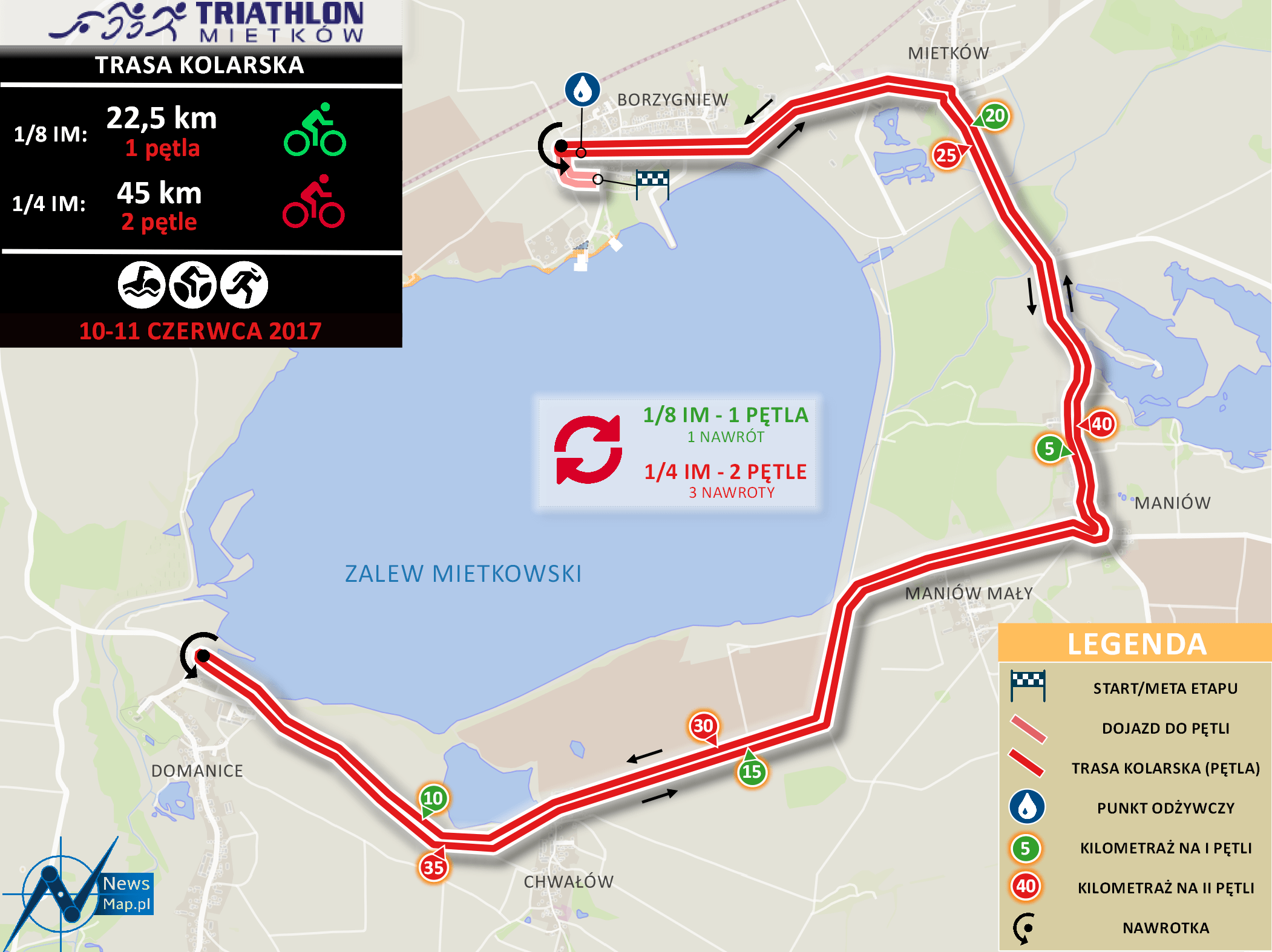 Triathlon Mietków - kolarstwo