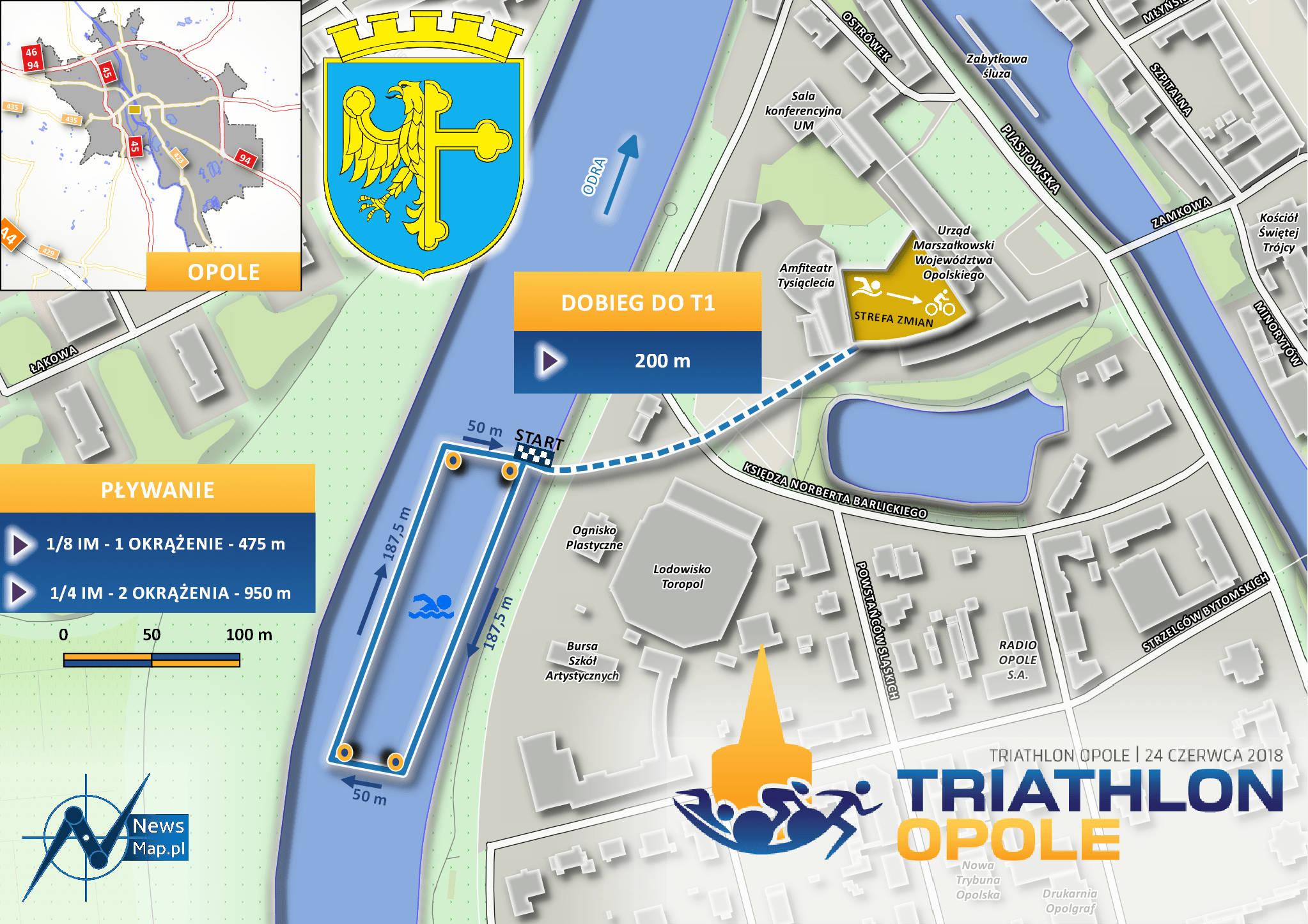 Triathlon Opole 2018 - Pływanie