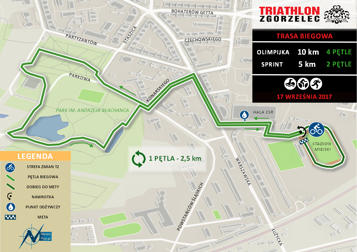 Triathlon Zgorzelec - bieg