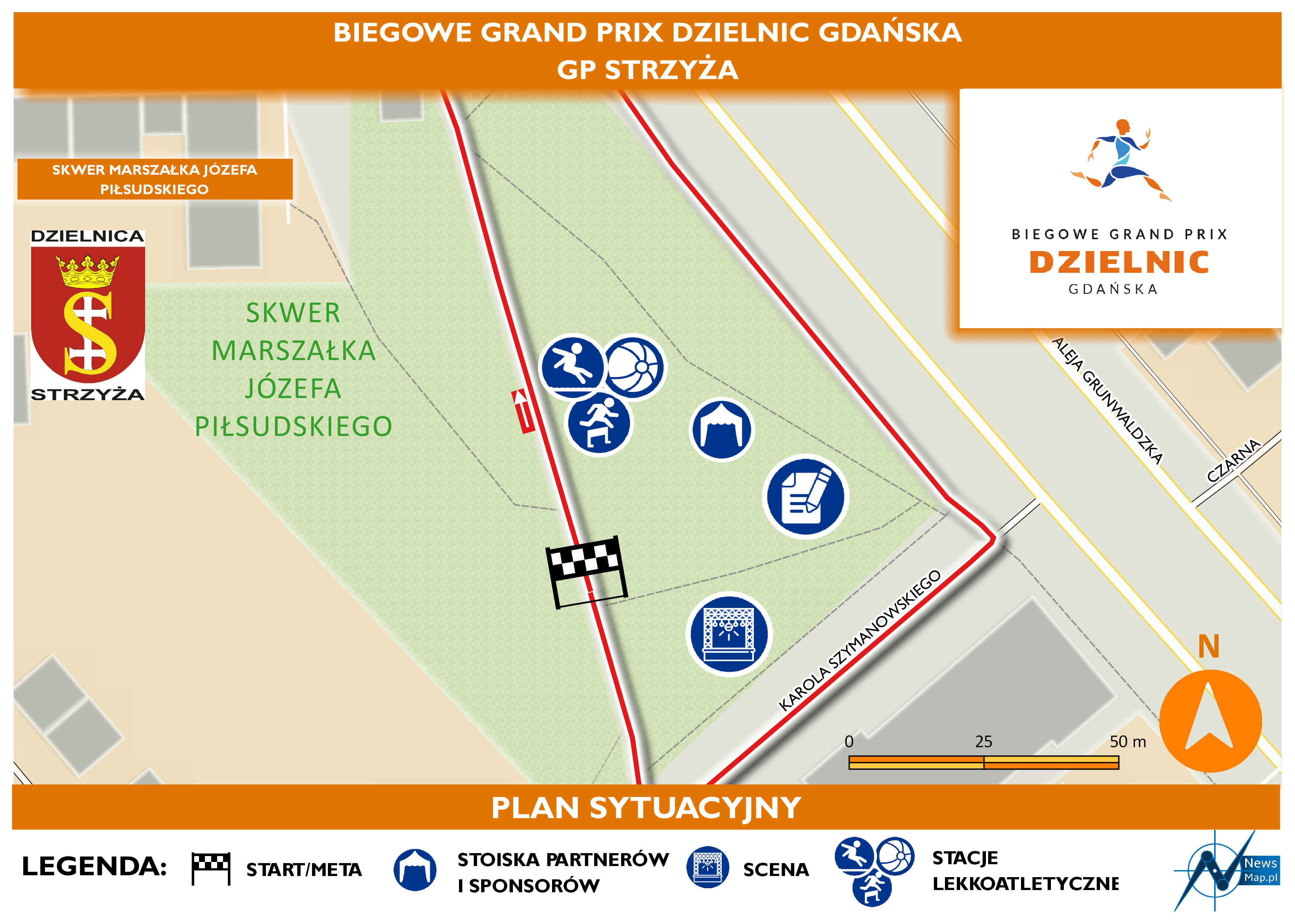 Mapa statyczna GP Strzyża - plan sytuacyjny