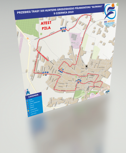Mapa statyczna Półmaraton Słowaka 2019 3D
