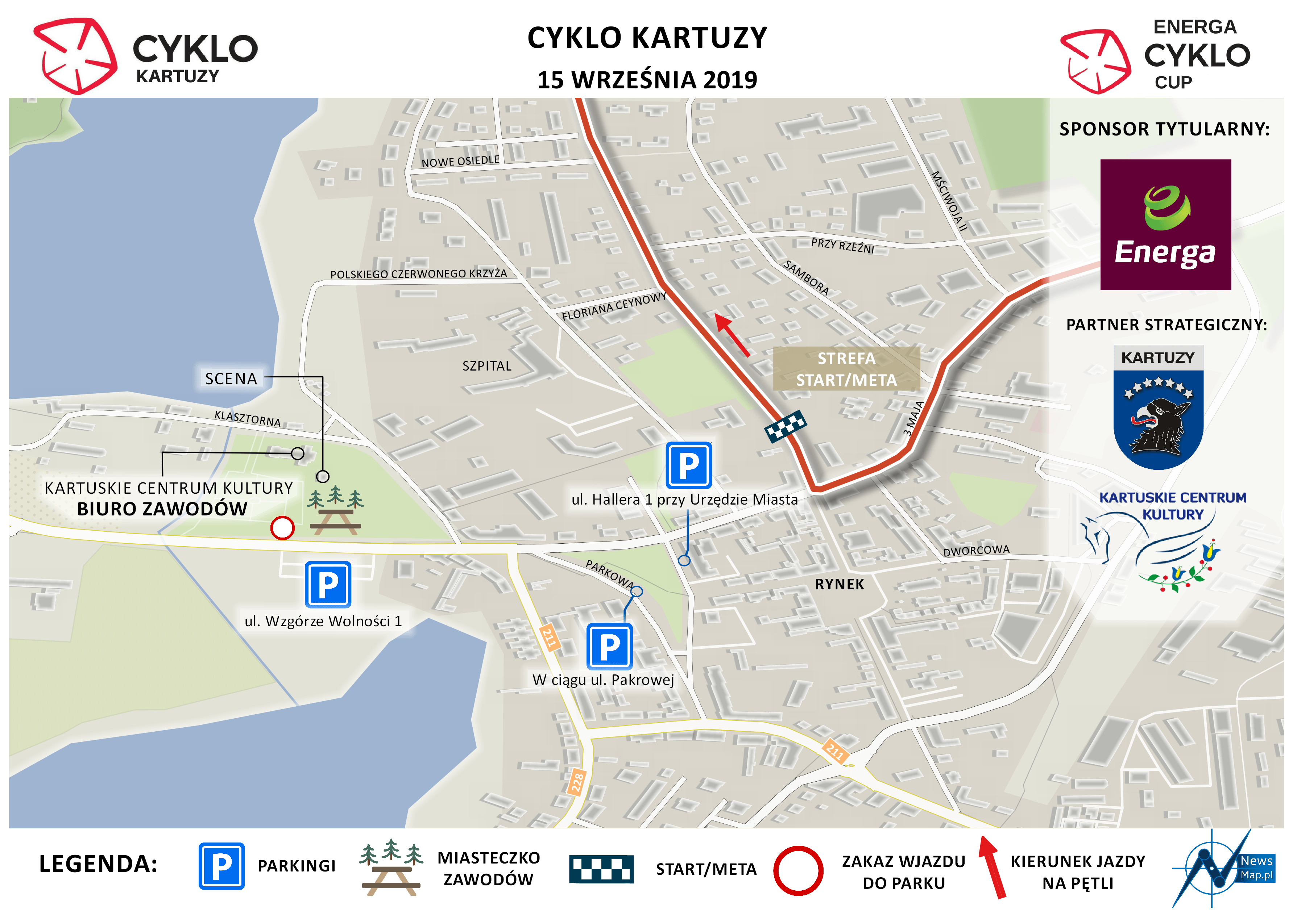 Cyklo Kartuzy 2019 - plan sytuacyjny (on-line)