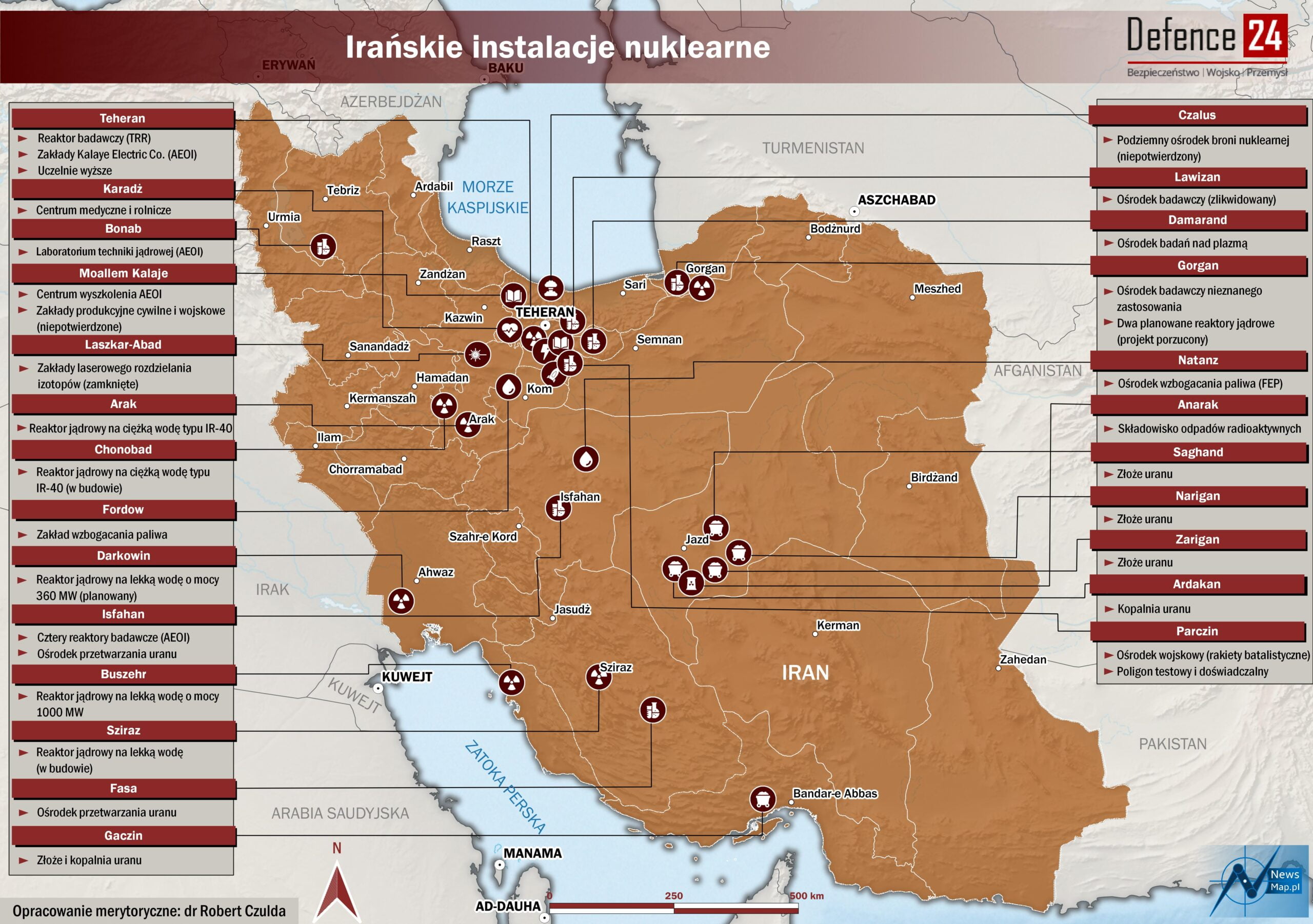 Irańskie instalacje nuklearne