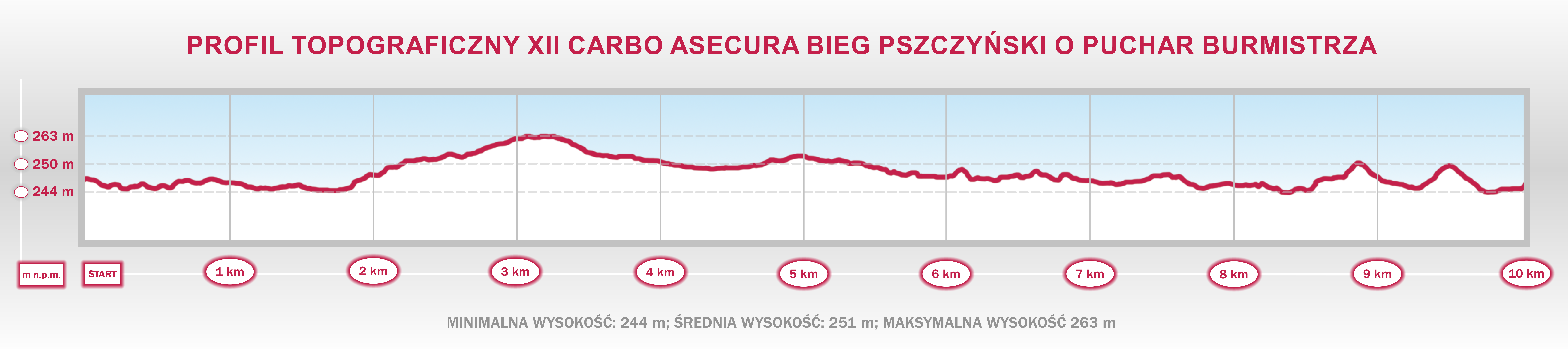 XII Carbo Asecura Bieg Pszczyński - profil topograficzny